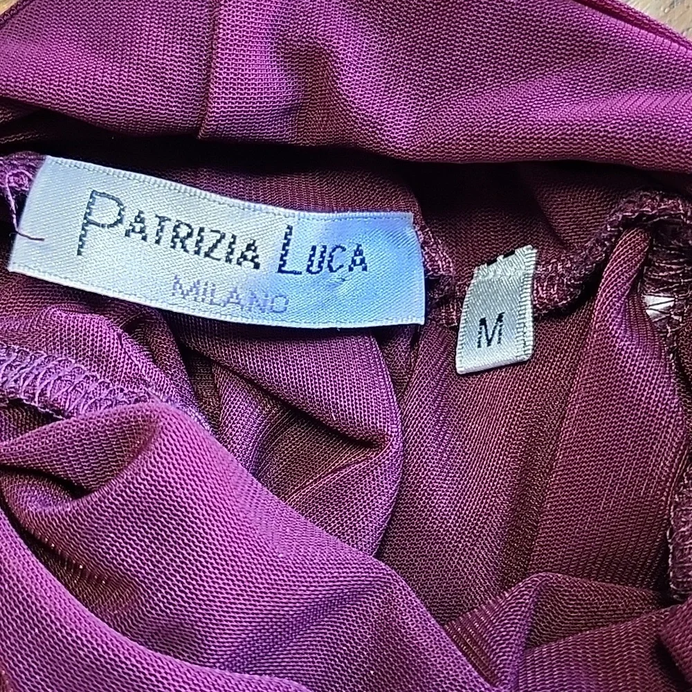 Patrizia Luca Burgundy Long Sleeve Blouse - Picture 9 of 9